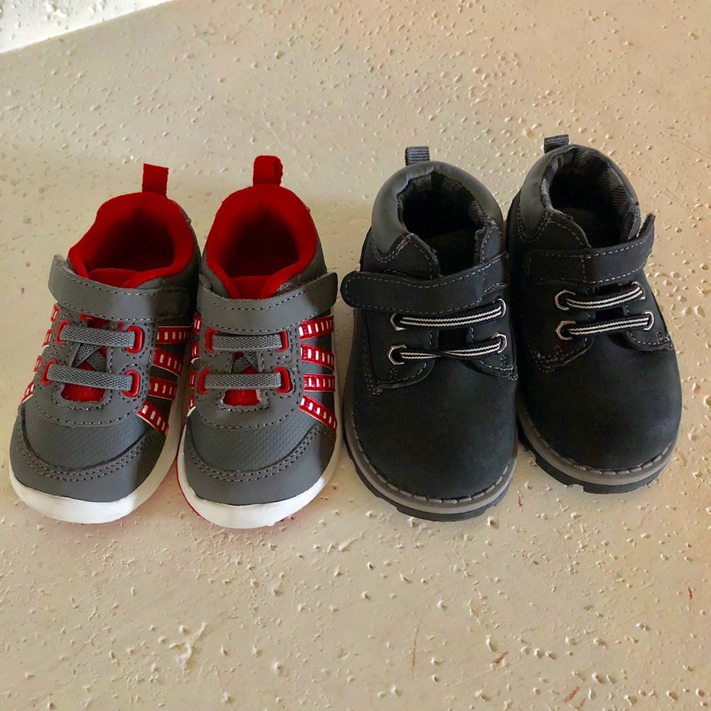 Garanimals Baby Boy shoes Lot Boots Sneakers SZ 4